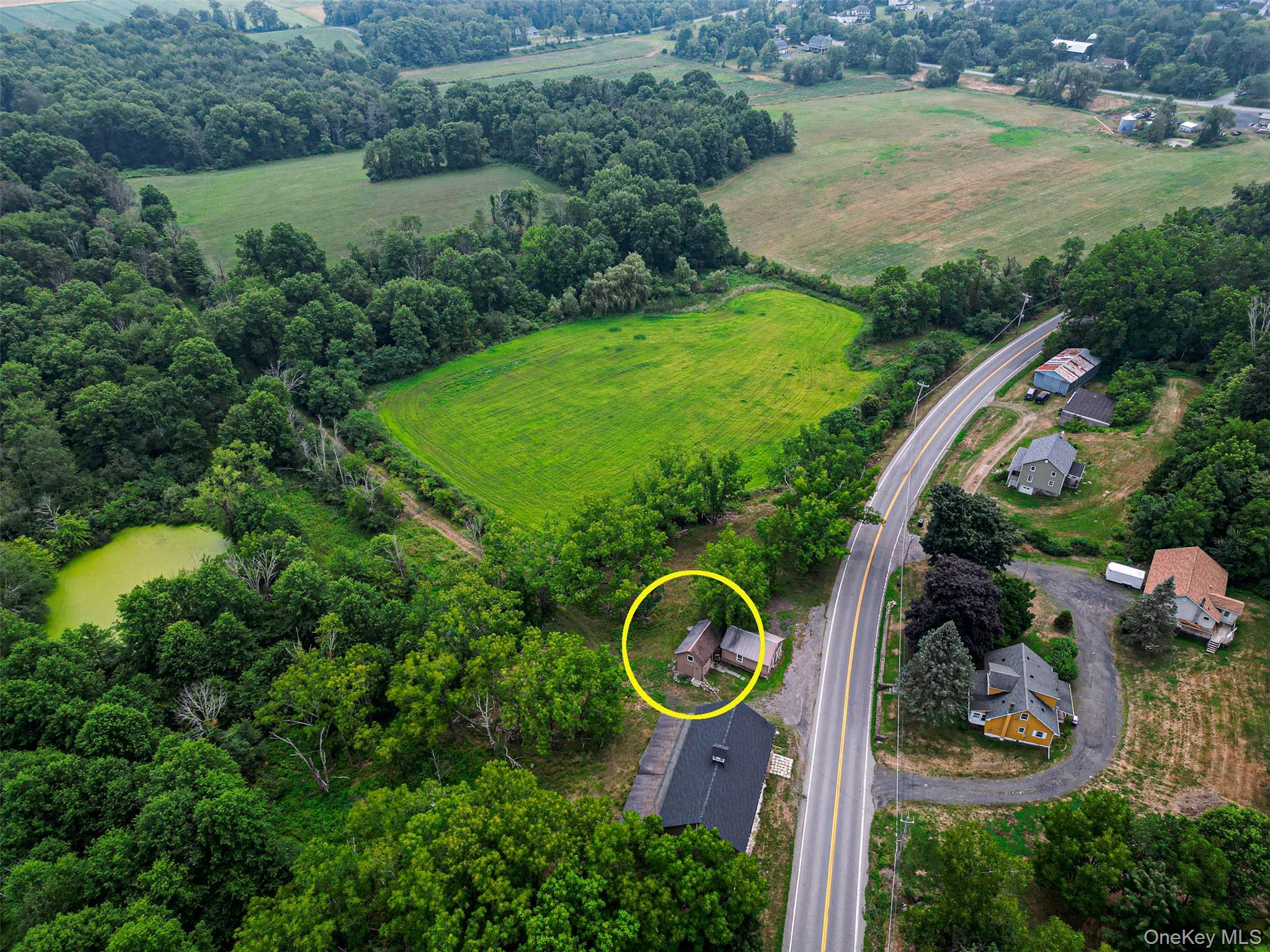 784 County Rte 12 New Hampton, NY 10958 - Photo 5 of 19 an aerial view of a house with a yard and lake view