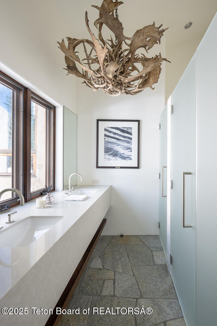 1120 Thunder Road Wilson, WY 83014 - Photo 28 of 38 Bunkroom Bath