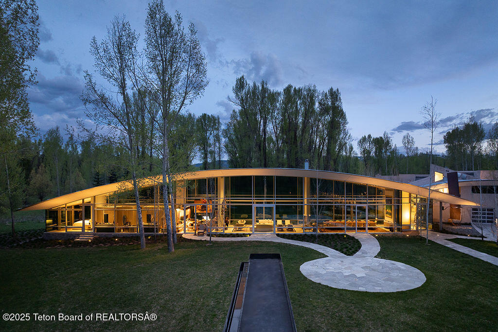 1120 Thunder Road Wilson, WY 83014 - Photo 5 of 38 Front Exterior Twilight