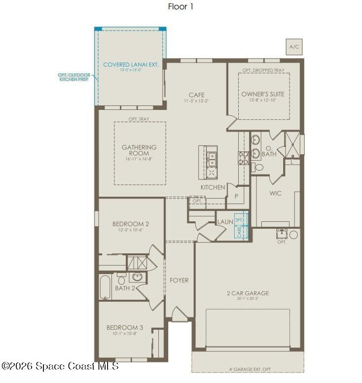 1474 Ridge Tree Drive Ormond Beach, FL 32174 - Photo 26 of 26 Sunrise Estates - Cedar - Floor Plan - R