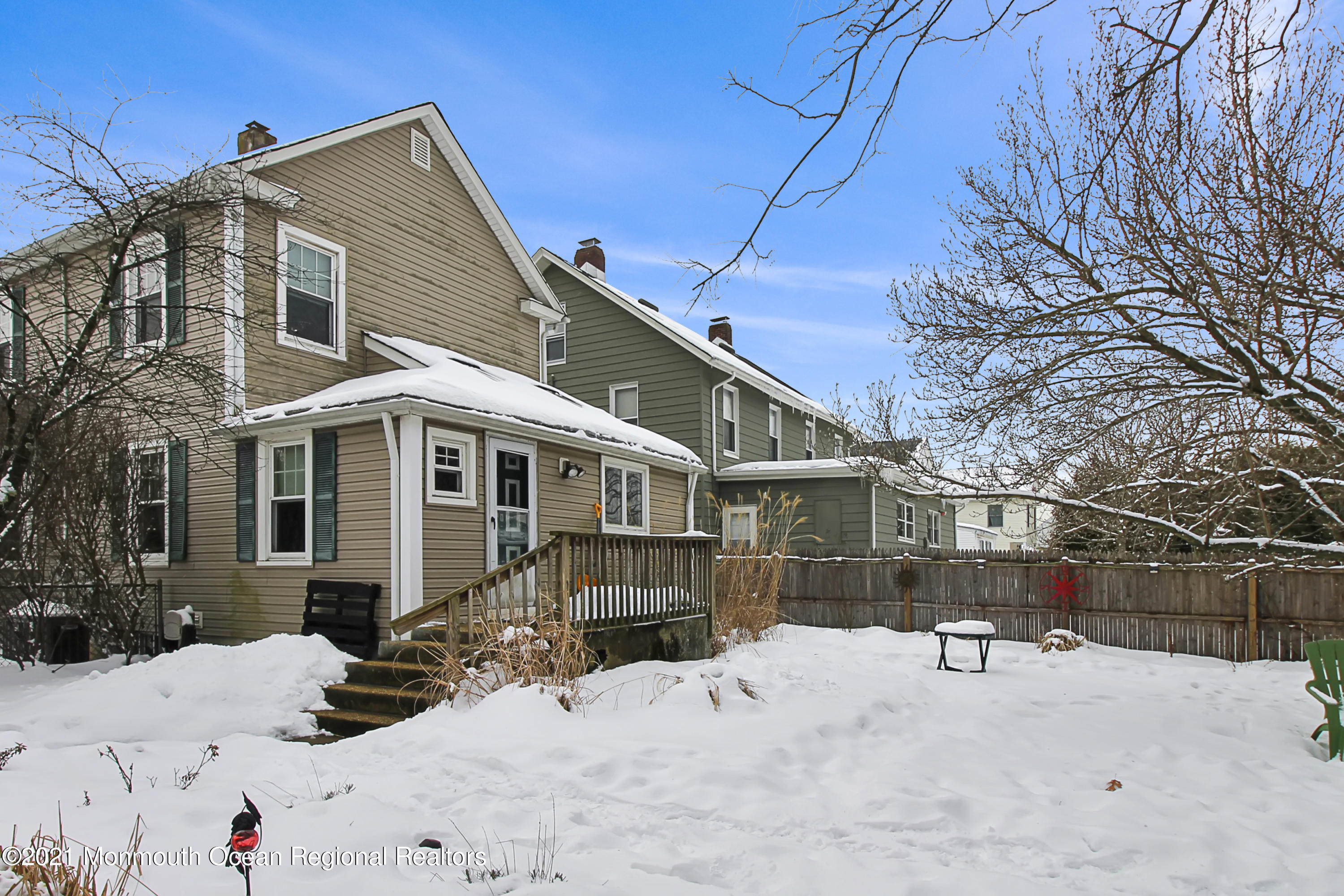 104 Bank Street Red Bank, NJ 07701 - Photo 23 of 33 a view of a house with snow on the floor
