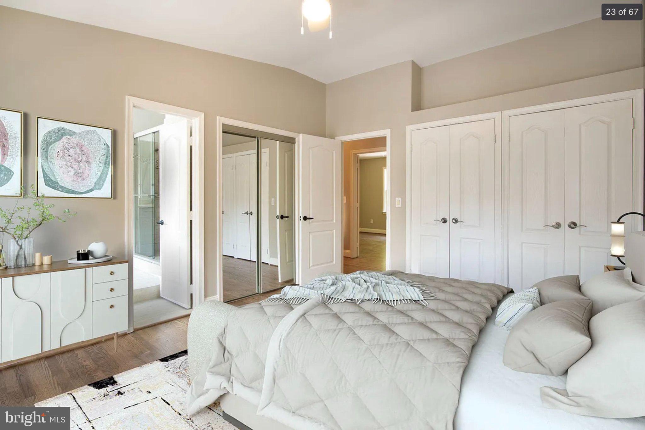 3906 Valley Ridge Drive Fairfax, VA 22033 - Photo 23 of 58 Serene bedroom with modern elegance.