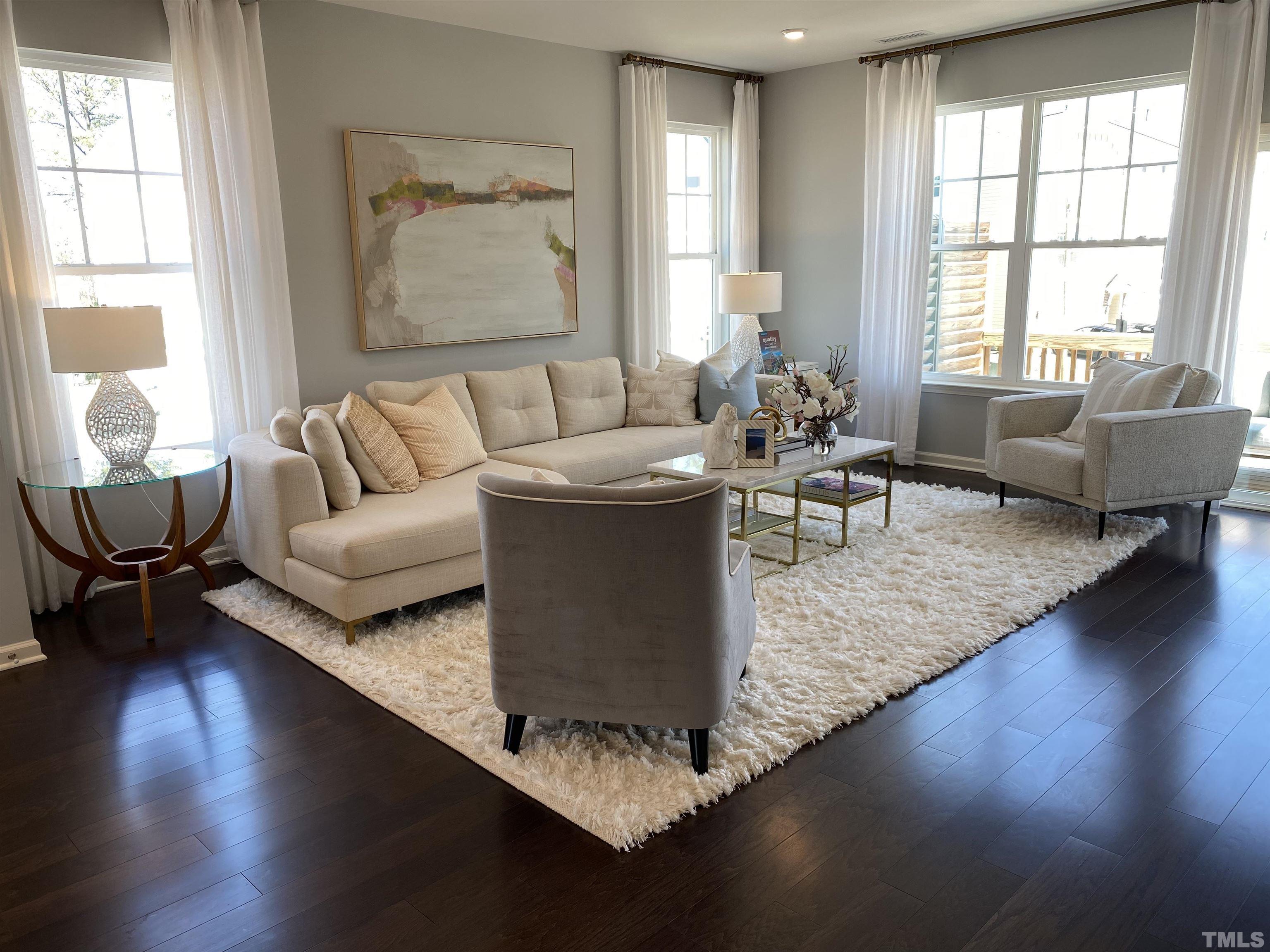 1258 Commack Drive Durham, NC 27703 - Photo 4 of 68 a living room with furniture and a large window
