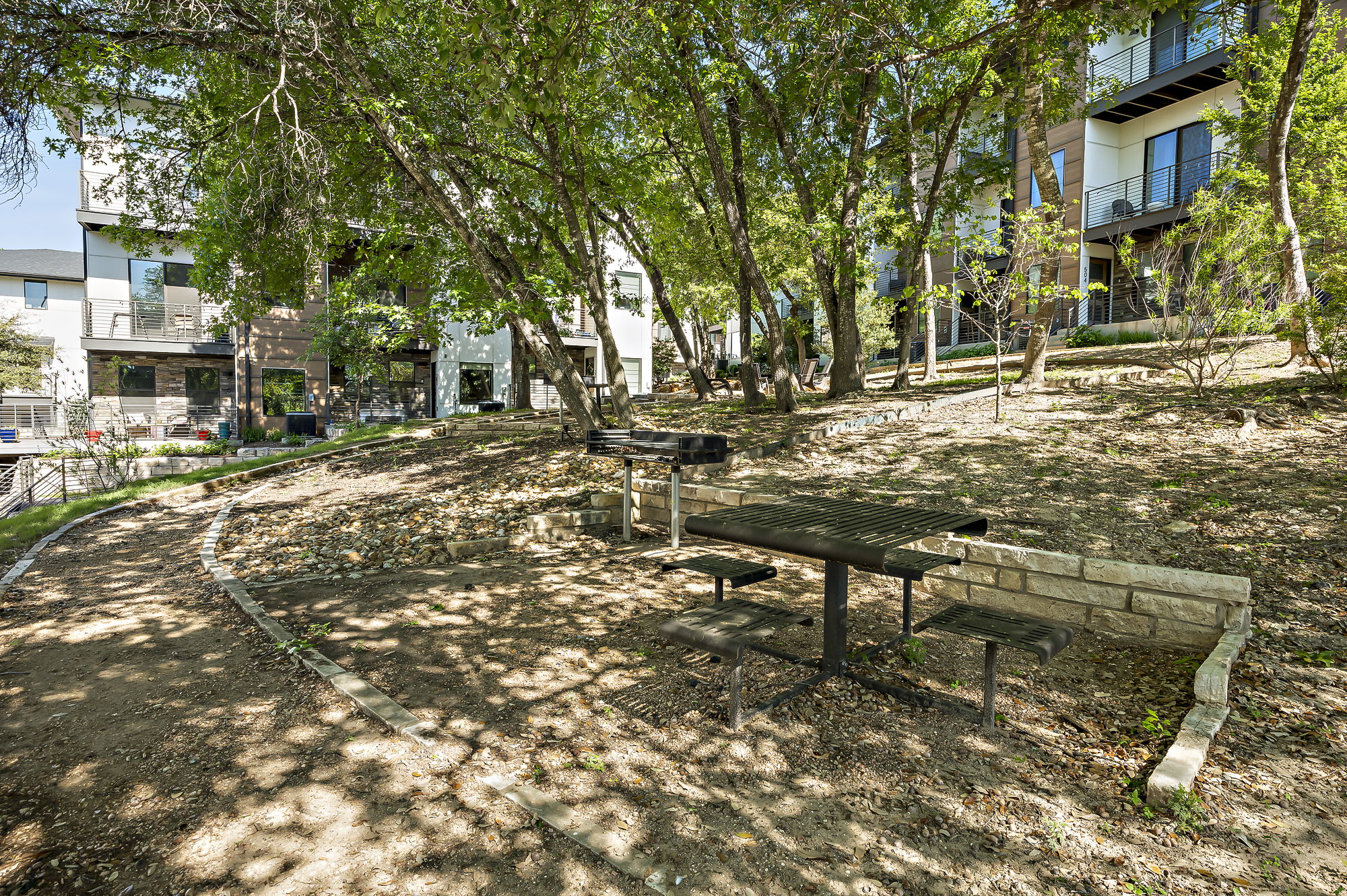 3700 Clawson Road, Unit 501 Austin, TX 78704 - Photo 30 of 40 Community area with towering trees - right outside front door