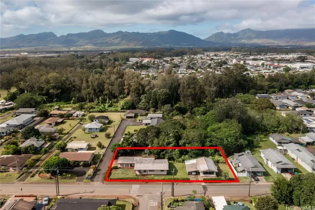 a view of city and mountain