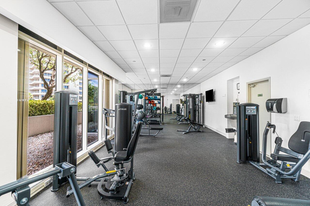 4201 North Ocean Boulevard, Unit 1801 Boca Raton, FL 33431 - Photo 40 of 48 a view of a room with gym equipment