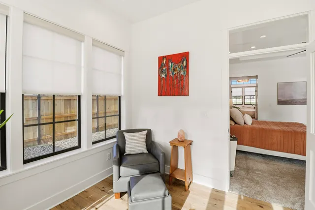 a view of a city with ocean view