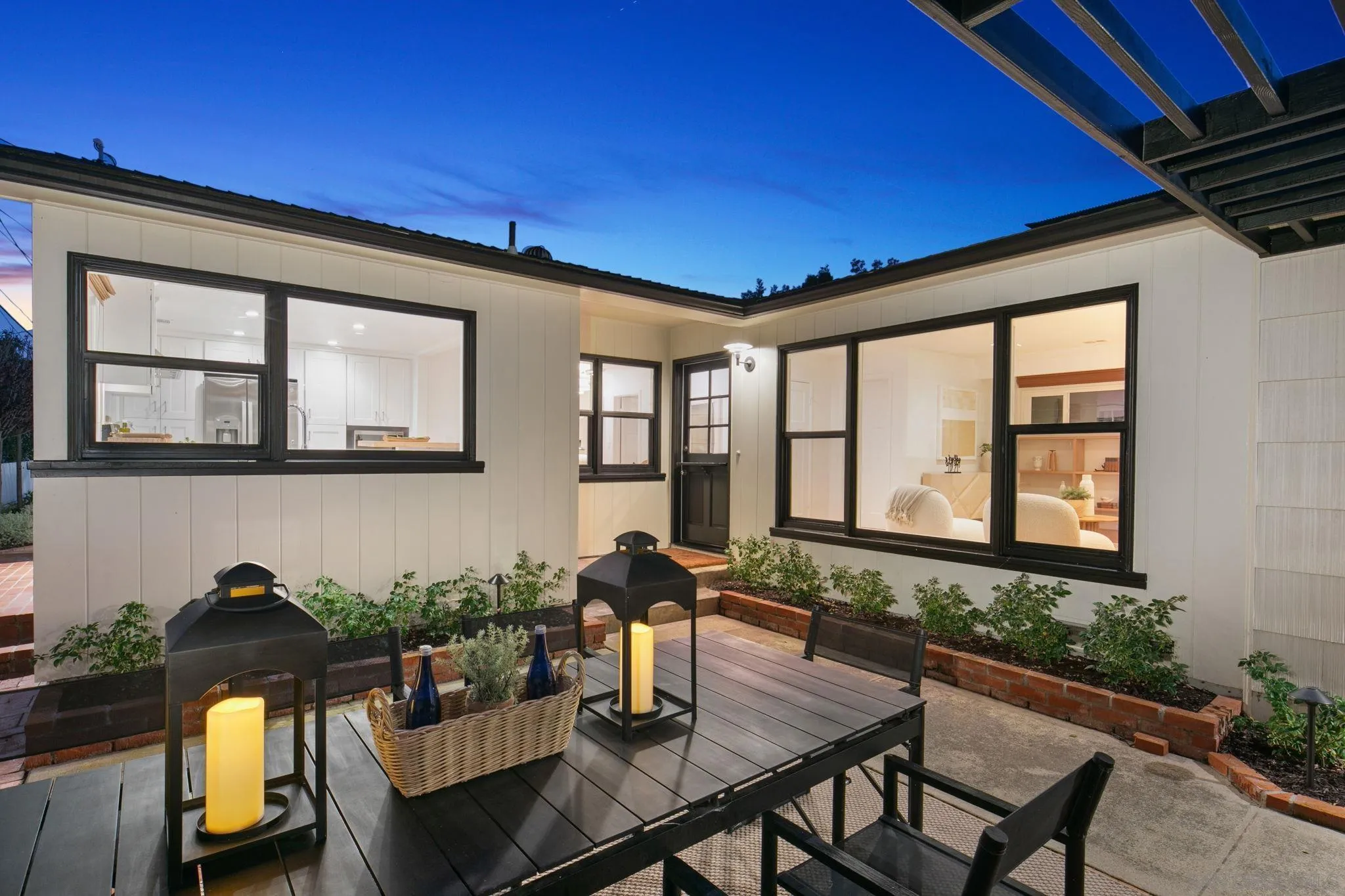211 Ocean Street Solana Beach, CA 92075 - Photo 11 of 29 a view of a house with backyard and sitting area