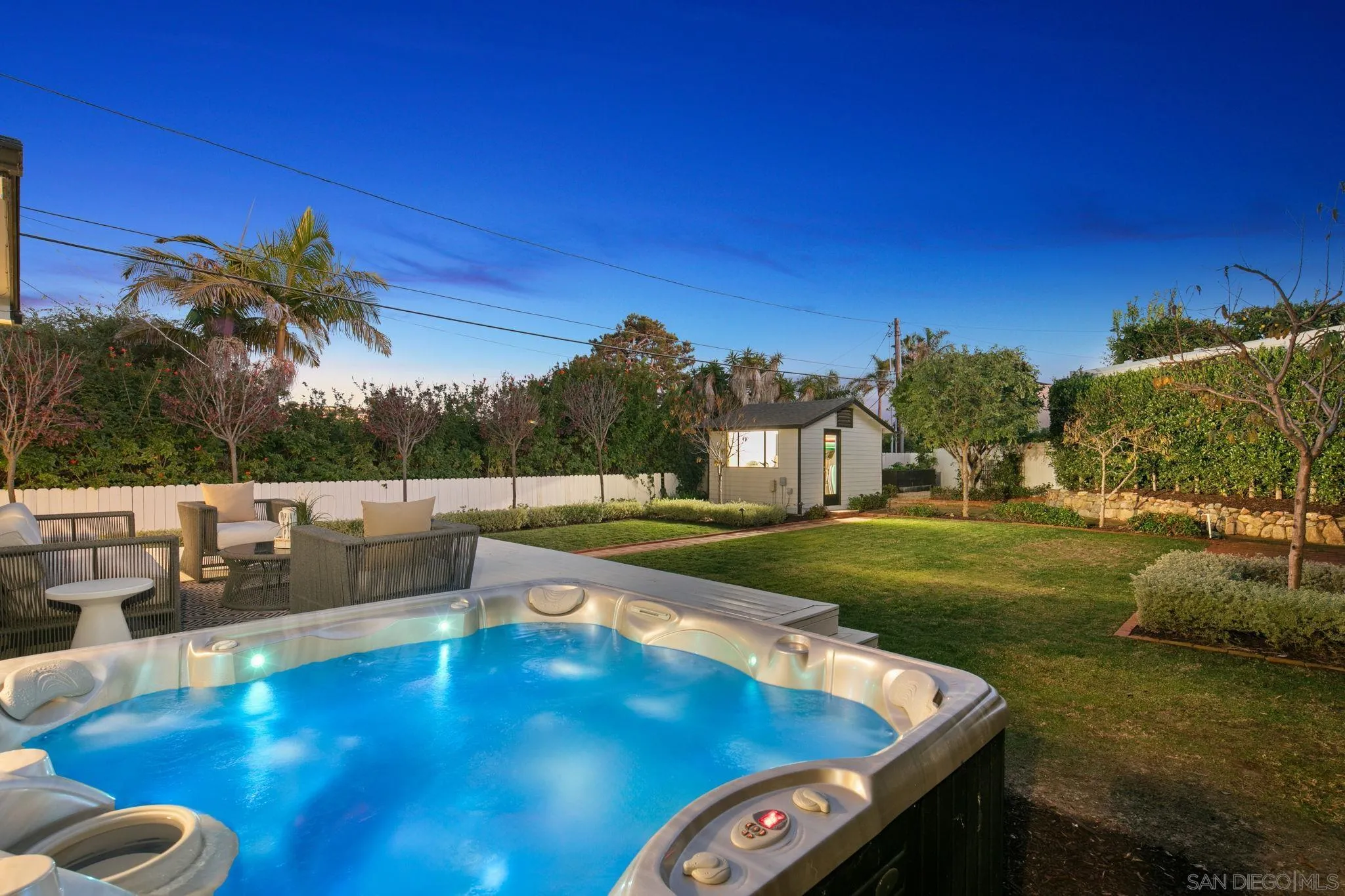 211 Ocean Street Solana Beach, CA 92075 - Photo 3 of 29 a view of yard with swimming pool and seating
