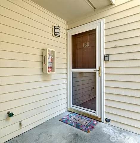 a view of front door