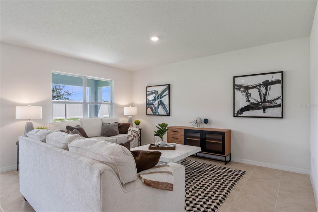 3503 Nettle Loop Tavares, FL 32778 - Photo 19 of 38 a living room with furniture a rug and wall paintings