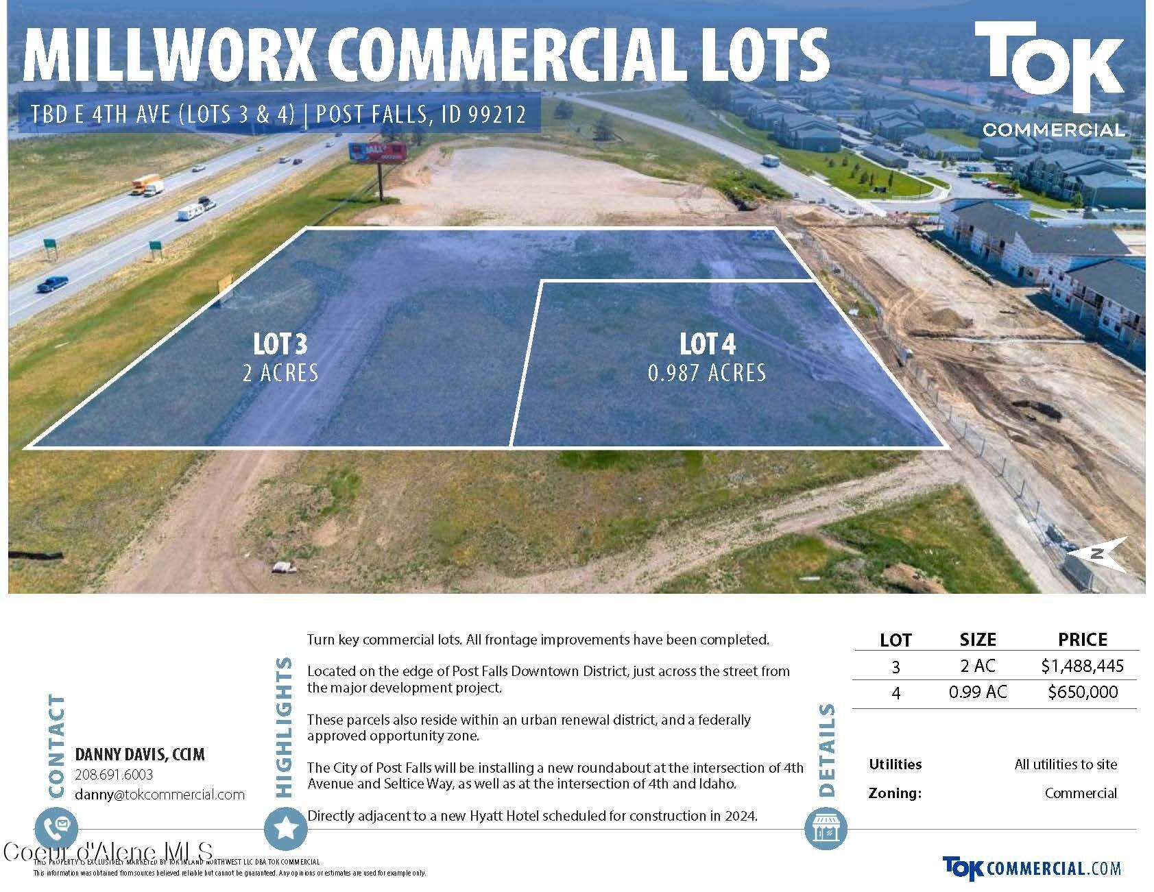 L3 East 4th Avenue Post Falls, ID 83854 - Photo 2 of 23 Millworx-Commercial-Lots-Flyer_Page_1