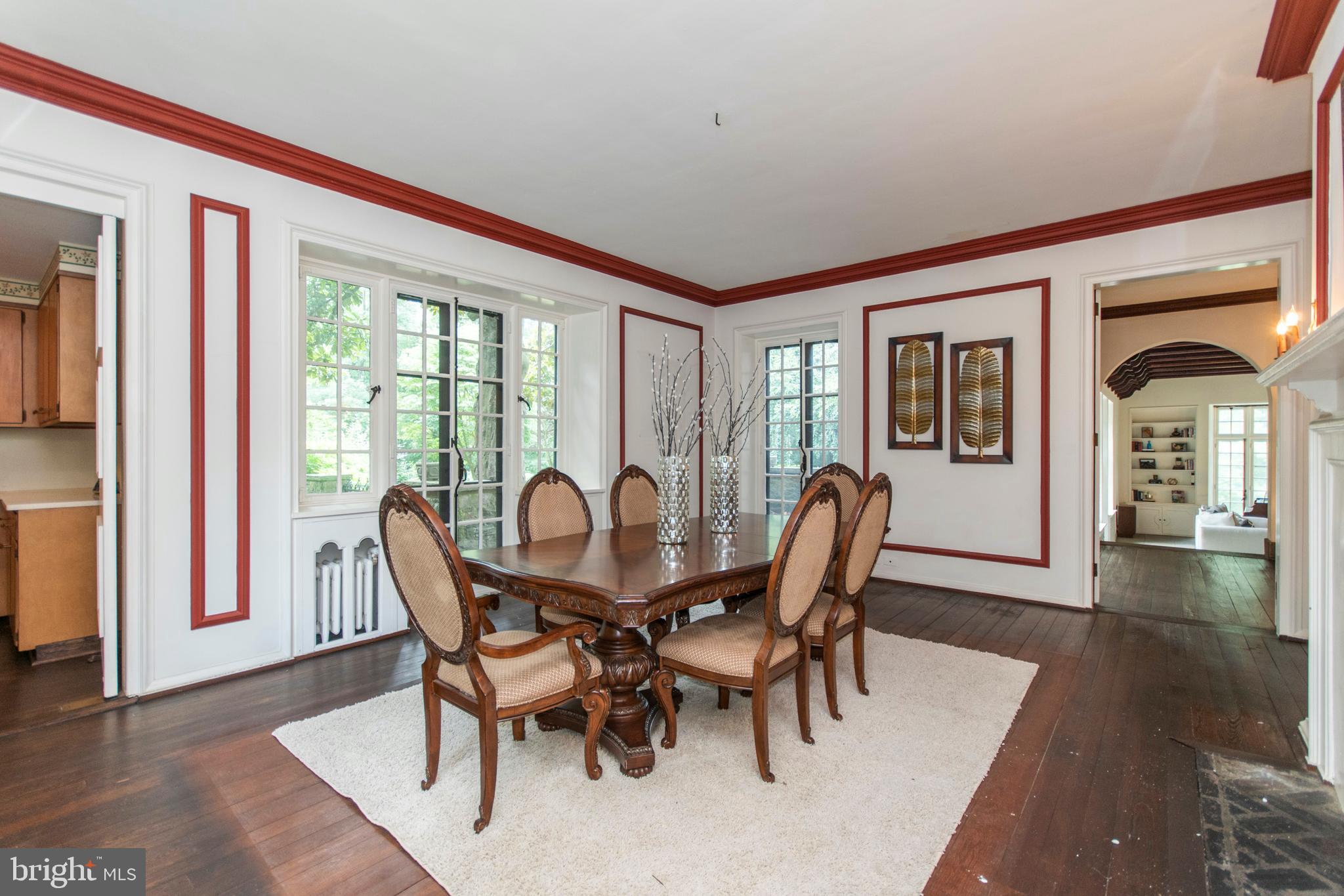 643 Washington Lane Rydal, PA 19046 - Photo 13 of 47 Glass french doors lead out to flagstone terrace