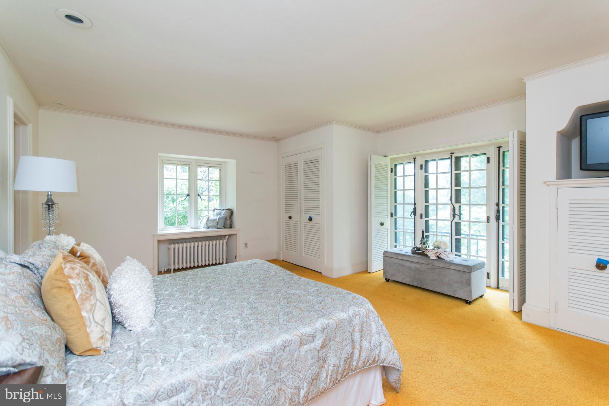 643 Washington Lane Rydal, PA 19046 - Photo 24 of 47 Master Bedroom Suite with Juliette Balcony w views