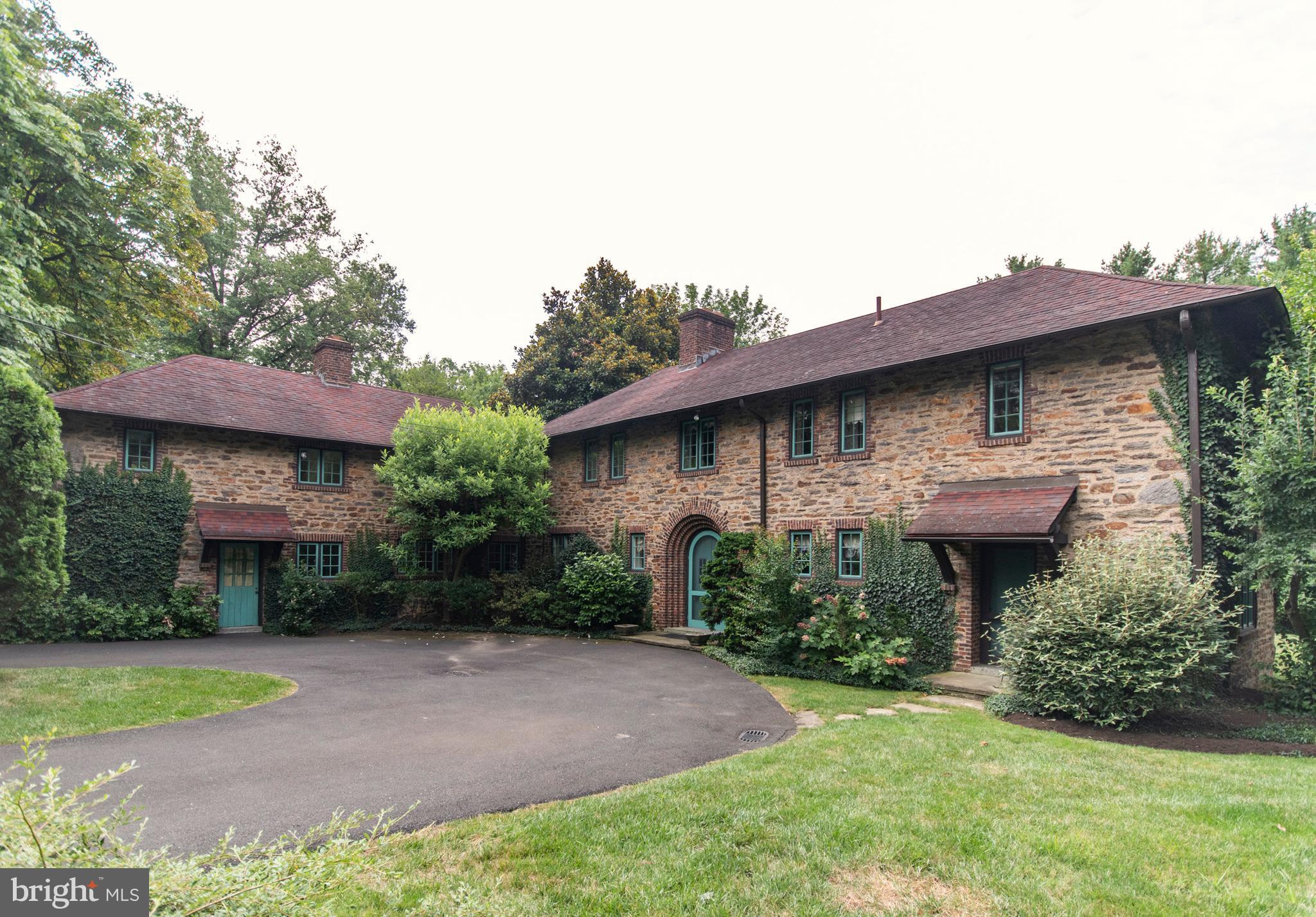 643 Washington Lane Rydal, PA 19046 - Photo 44 of 47 Circular driveway in front of house
