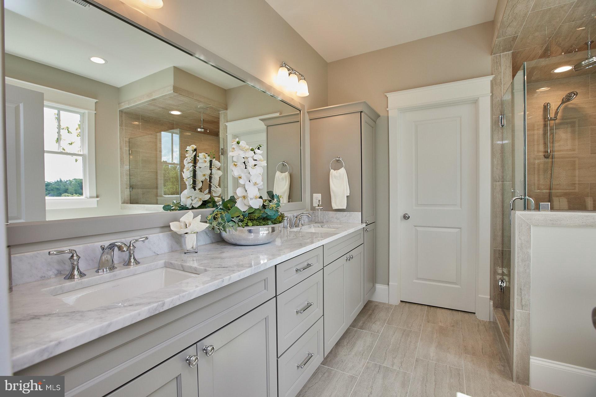2610 North Quantico Street Arlington, VA 22207 - Photo 15 of 30 Marble master bath with dual vanities