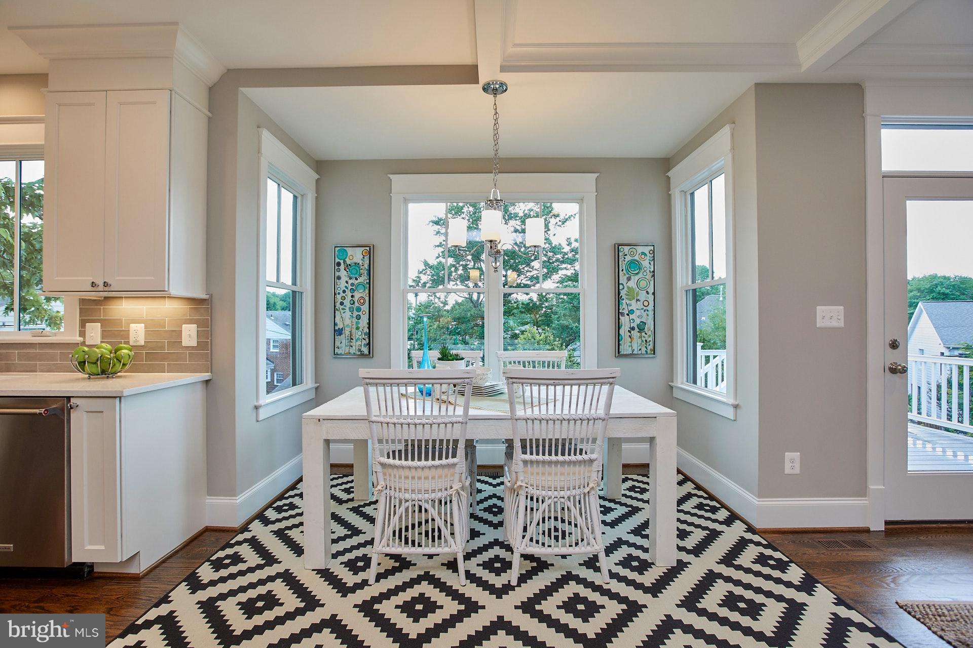 2610 North Quantico Street Arlington, VA 22207 - Photo 9 of 30 Breakfast Nook overlooking backyard