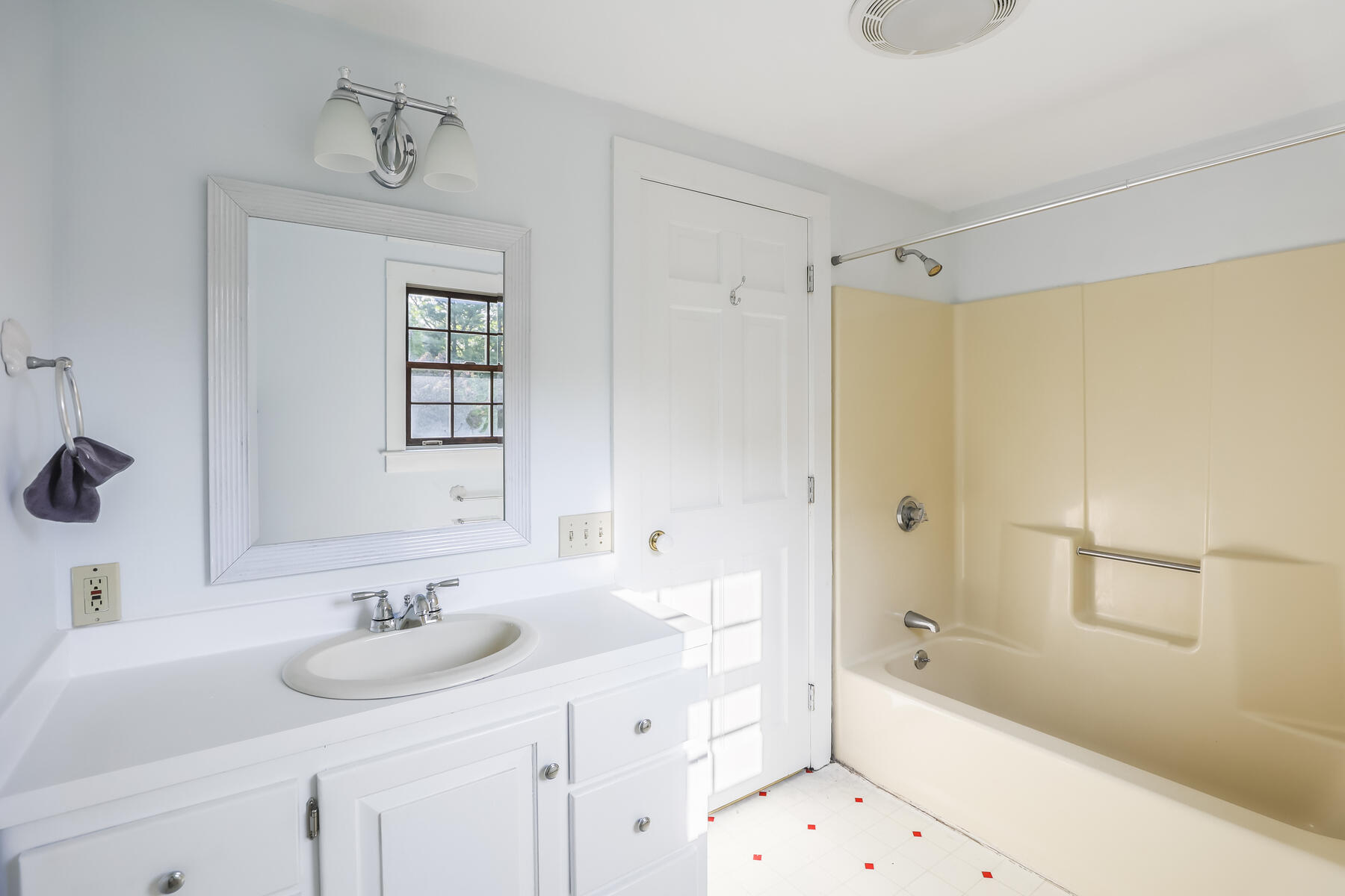2 Greengate Road Falmouth, MA 02540 - Photo 30 of 51 a bathroom with a sink and a mirror