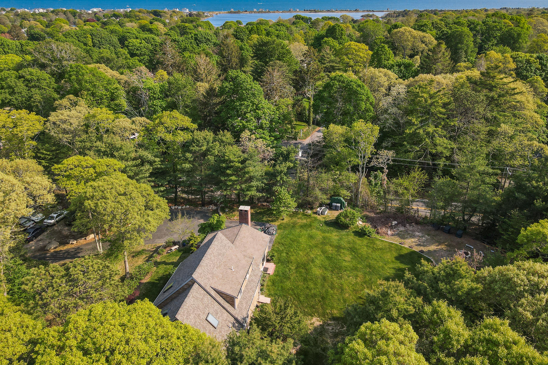 2 Greengate Road Falmouth, MA 02540 - Photo 36 of 51 an aerial view of a house with a yard