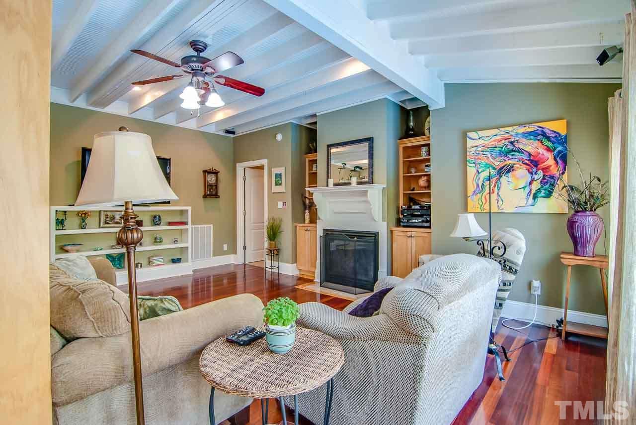 402 Bowen Road Rougemont, NC 27572 - Photo 6 of 25 a living room with furniture and a fireplace
