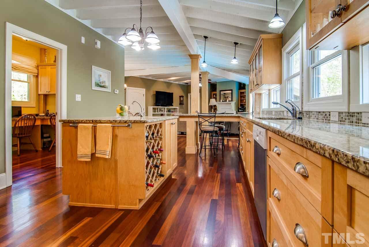 402 Bowen Road Rougemont, NC 27572 - Photo 9 of 25 a very nice looking kitchen with wooden floor and a large window