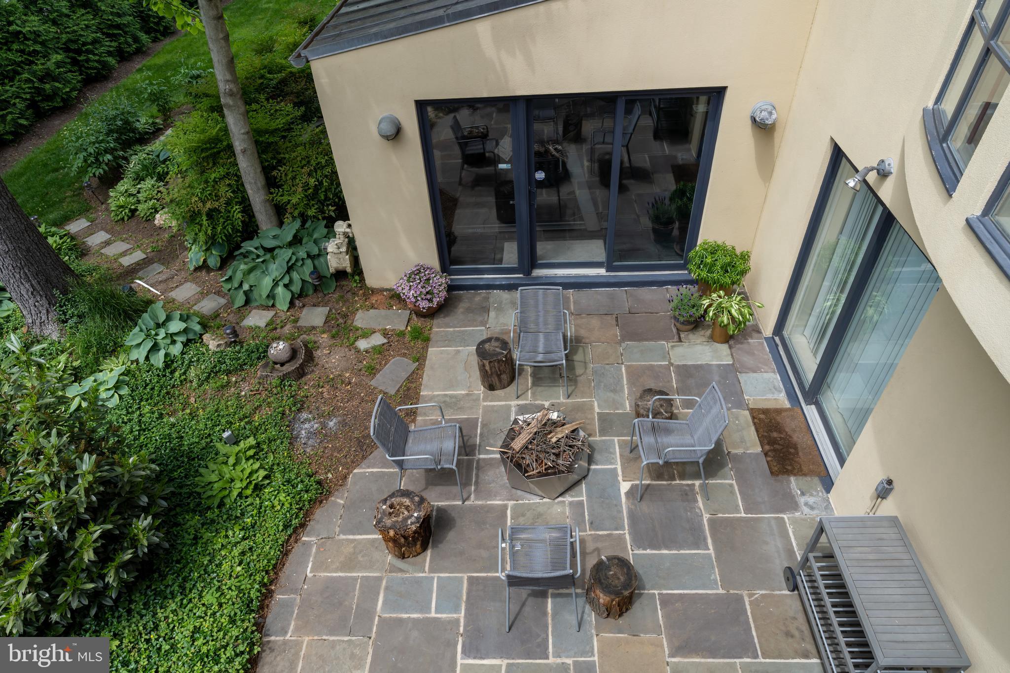 4770 Reservoir Road Northwest Washington, DC 20007 - Photo 47 of 50 Back patio for entertaining with fire pit