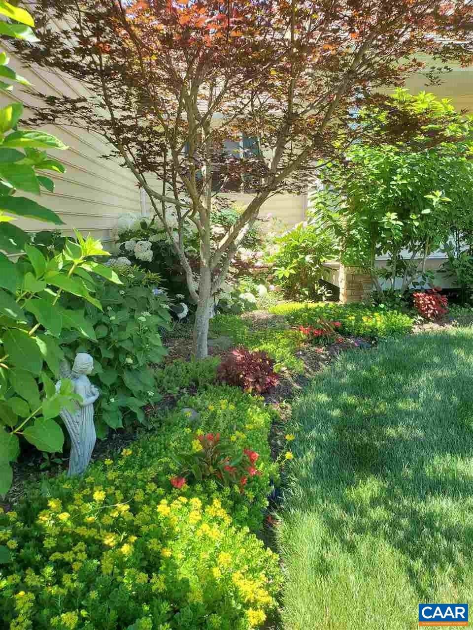 139 Wexford Ridge Road Ruckersville, VA 22968 - Photo 9 of 45 a backyard of a house with lots of green space and garden