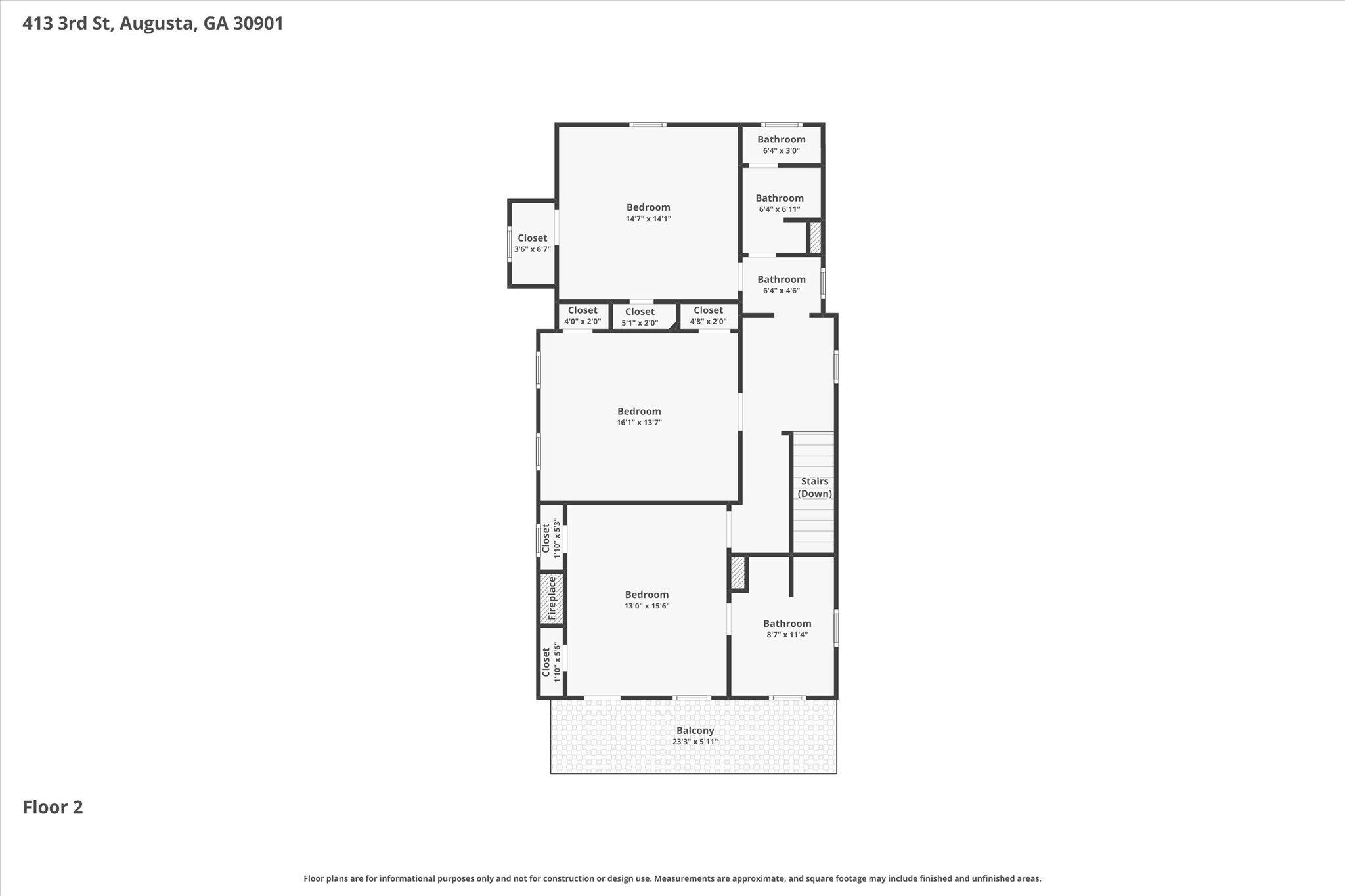416 3rd Street Augusta, GA 30901 - Photo 48 of 48 03-Floor-2