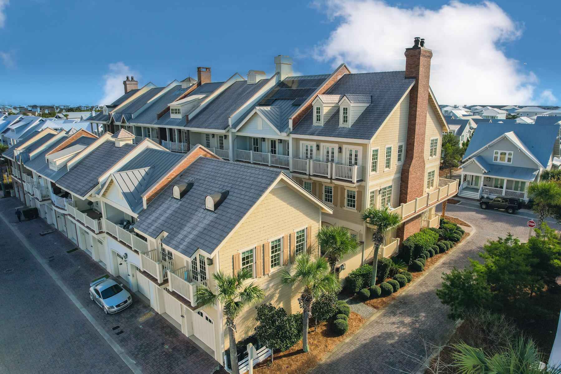 29 Pleasant Street, Unit 1 Inlet Beach, FL 32461 - Photo 3 of 66 an aerial view of a house with a yard