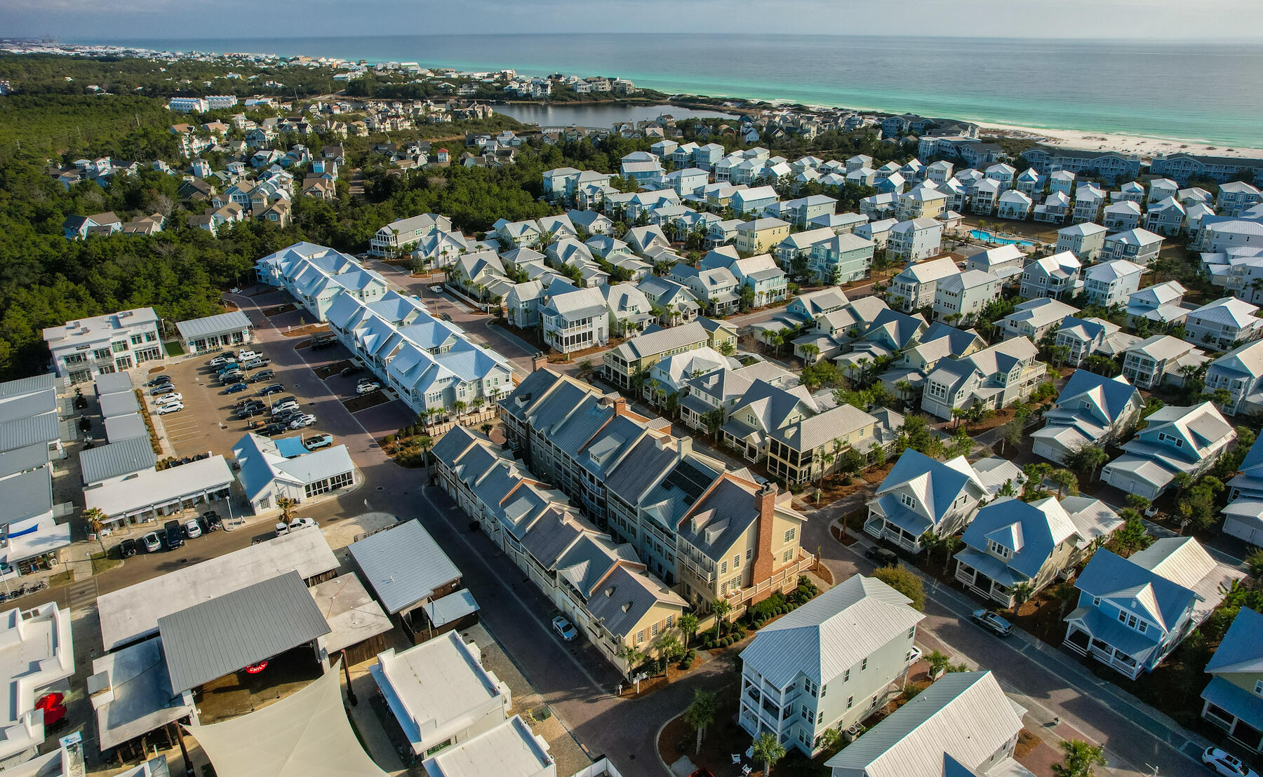 29 Pleasant Street, Unit 1 Inlet Beach, FL 32461 - Photo 64 of 66 an aerial view of a city