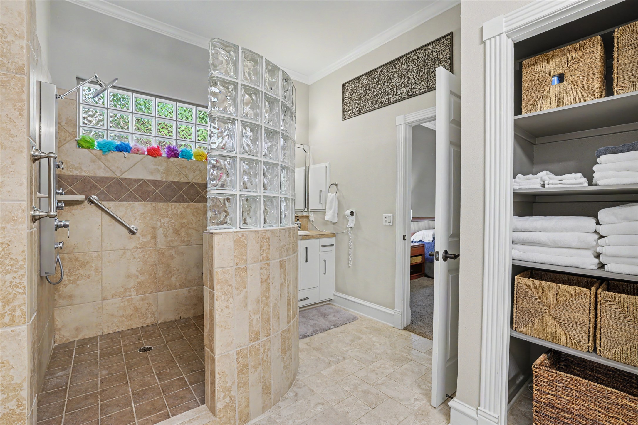 805 Boquilla Trail Georgetown, TX 78633 - Photo 26 of 40 a bathroom with a shower and a sink