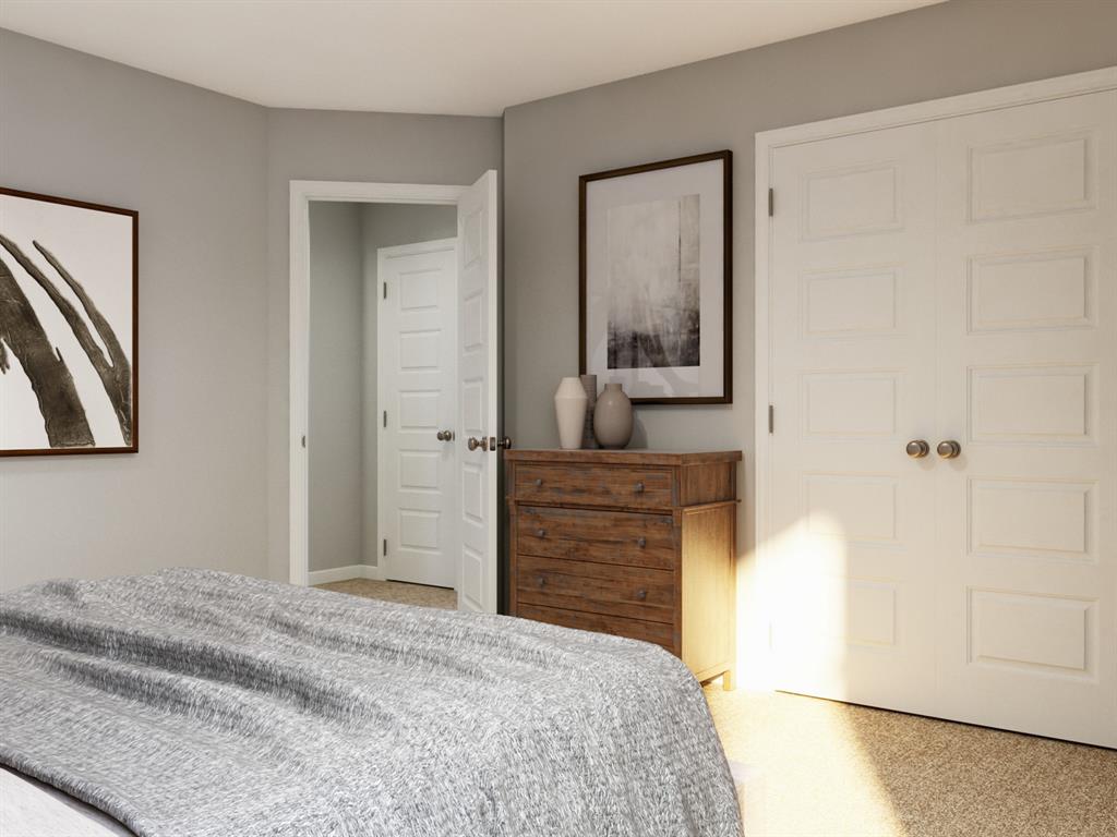 5025 Wellborn Road Crowley, TX 76036 - Photo 35 of 38 a bedroom with a bed and a mirror