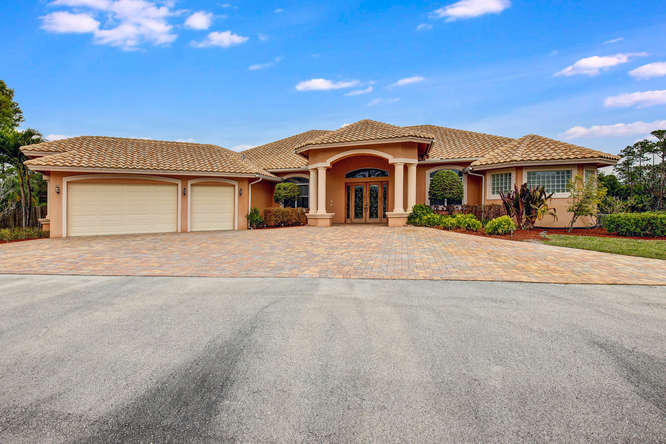 13313 17th Road North Loxahatchee Groves, FL 33470 - Photo 2 of 25 Custom 5/3 Home