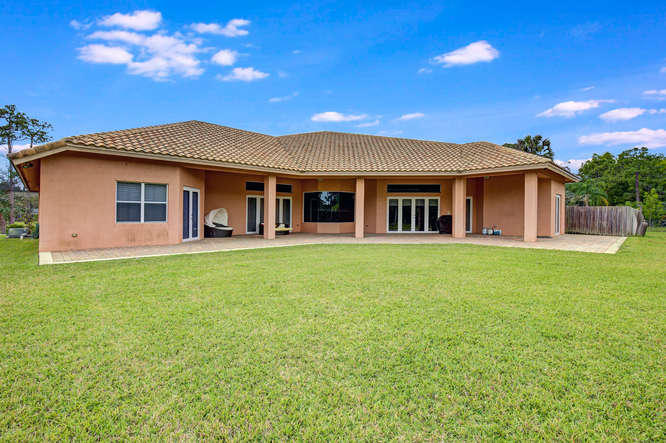 13313 17th Road North Loxahatchee Groves, FL 33470 - Photo 21 of 25 Back Exterior