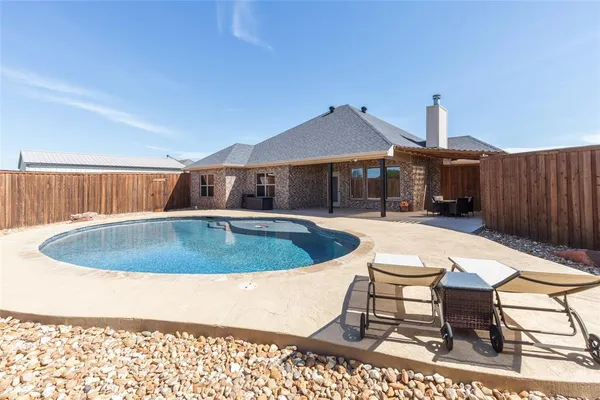 a house view with a seating space