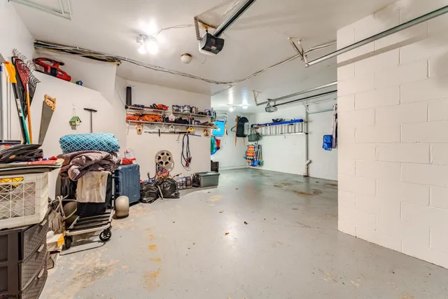 a view of roof deck with seating space