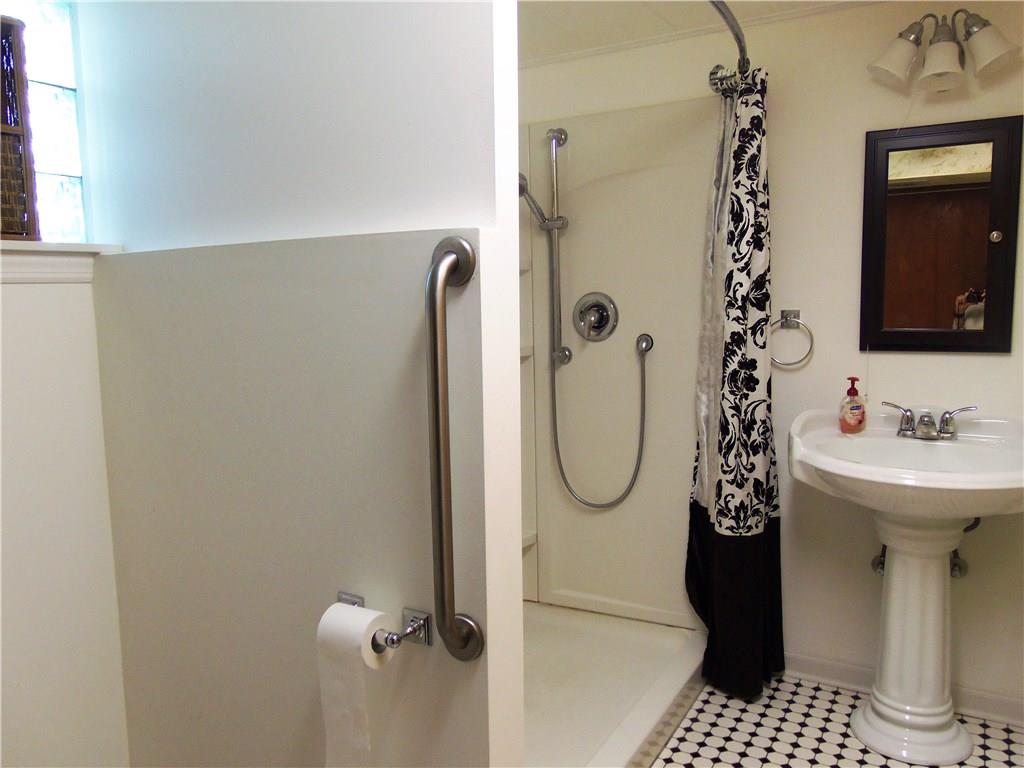 219 Ridge Avenue Freedom, PA 15042 - Photo 14 of 22 newer lower level full bath with full shower and pedestal sink