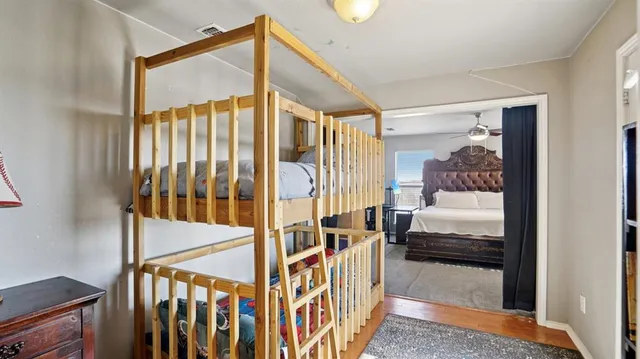 a view of an entryway with a bedroom