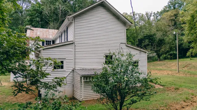 a view of a house with a balcony