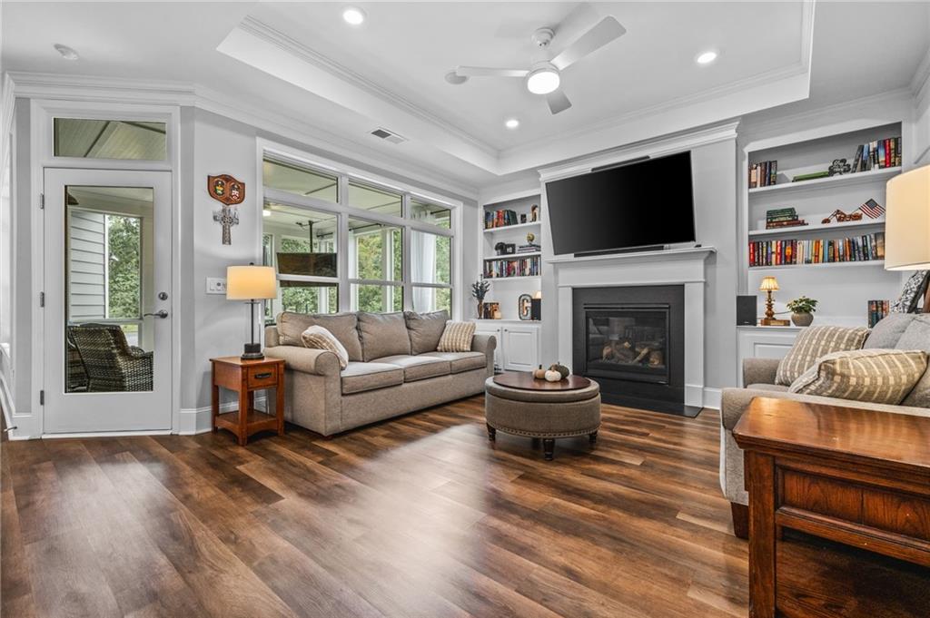 4883 Pleasantry Way Northwest Acworth, GA 30101 - Photo 9 of 46 a living room with furniture fireplace and flat screen tv