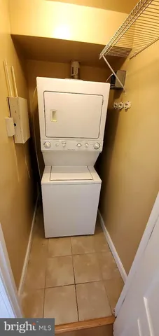 a utility room with a washer and dryer