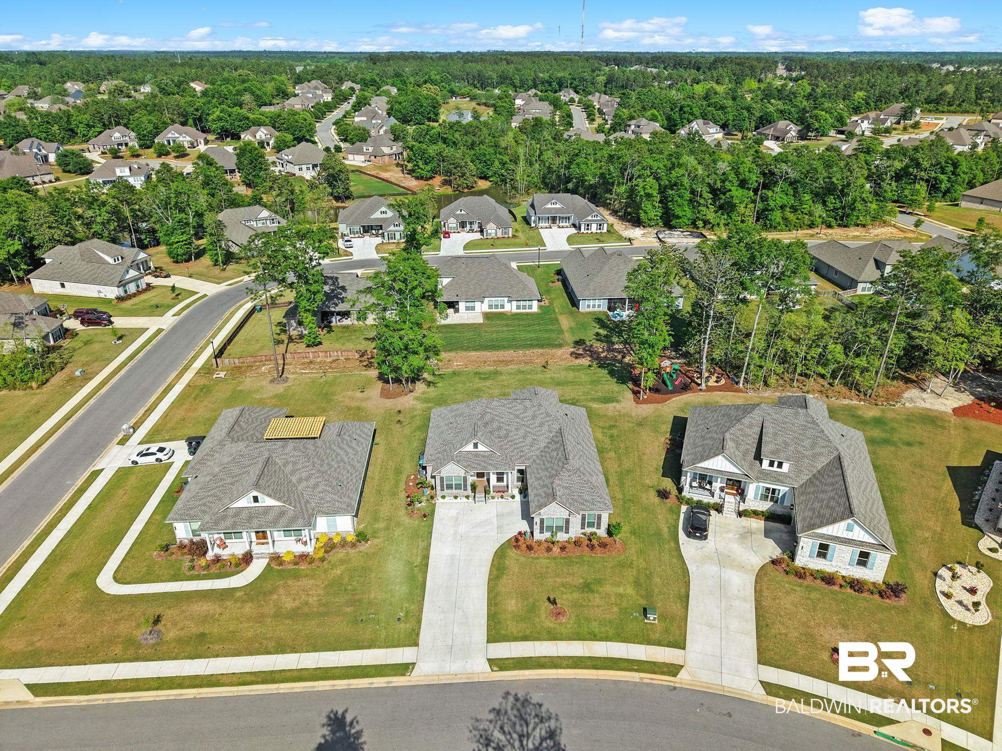 12132 Exbury Way Daphne, AL 36527 - Photo 3 of 47 Aerial perspective of suburban area