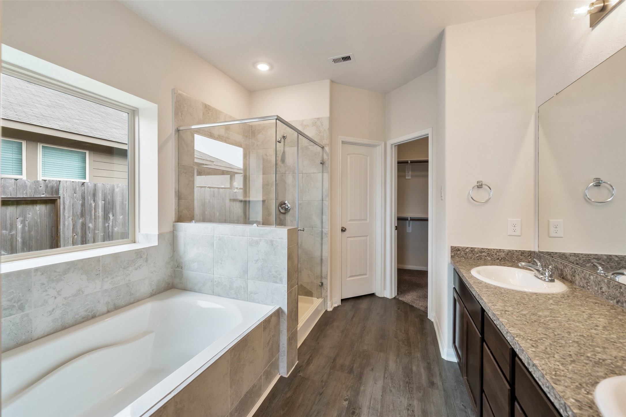 3626 Karissa Road Conroe, TX 77306 - Photo 13 of 34 Soaking tub with separate shower