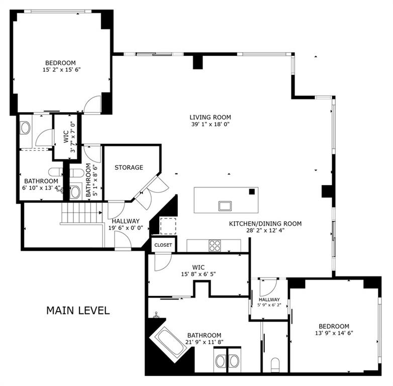 3475 Oak Valley Road Northeast, Unit 2940 Atlanta, GA 30326 - Photo 25 of 26 a picture of a floor plan