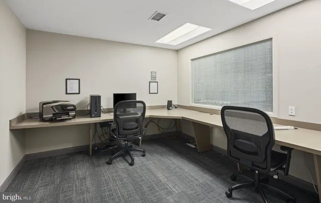 a view of a terrace with skyline