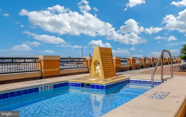 a view of a terrace with sitting area