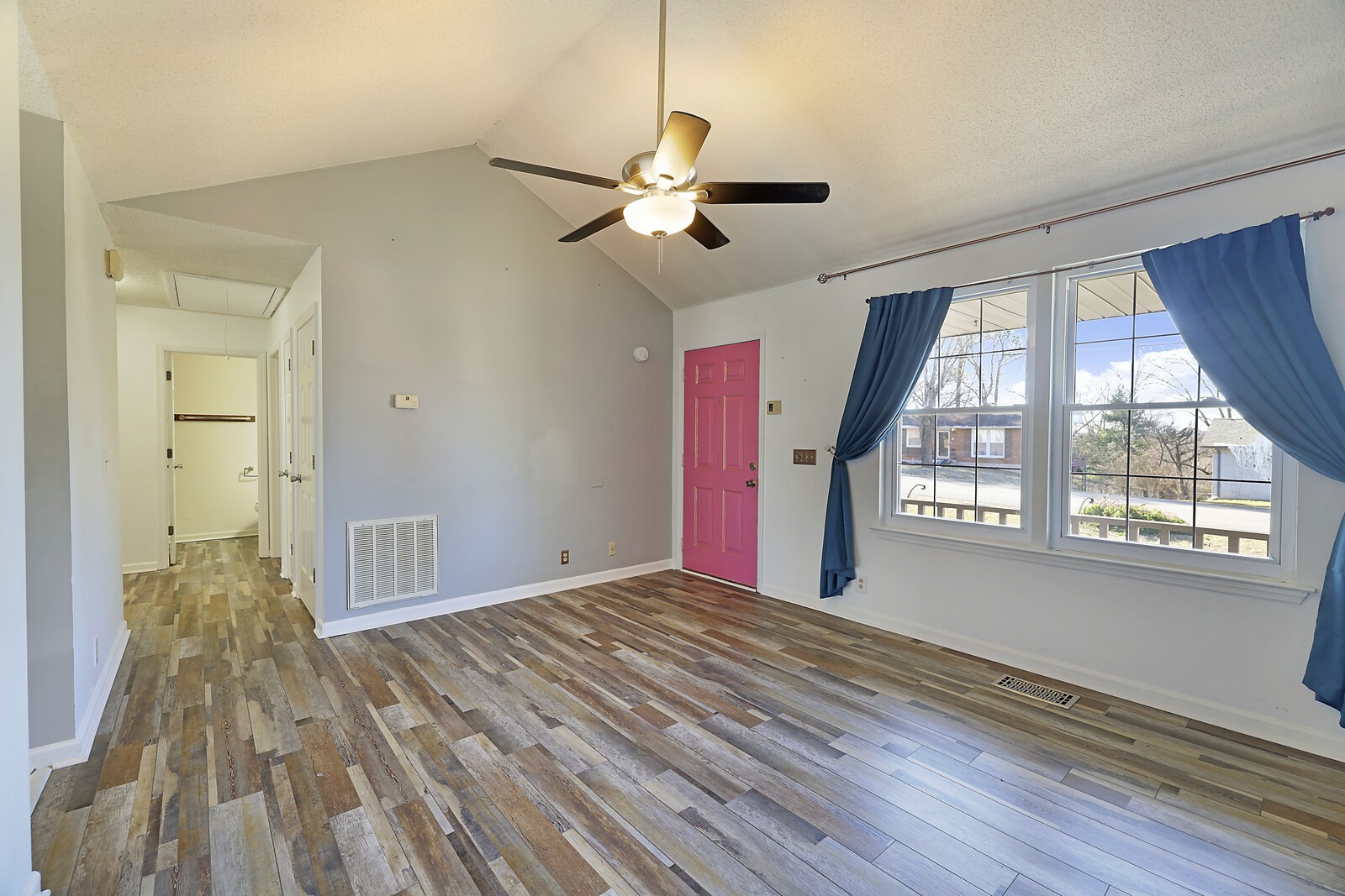 185 Bonnafield Drive Hermitage, TN 37076 - Photo 12 of 42 a view of empty room with wooden floor and fan
