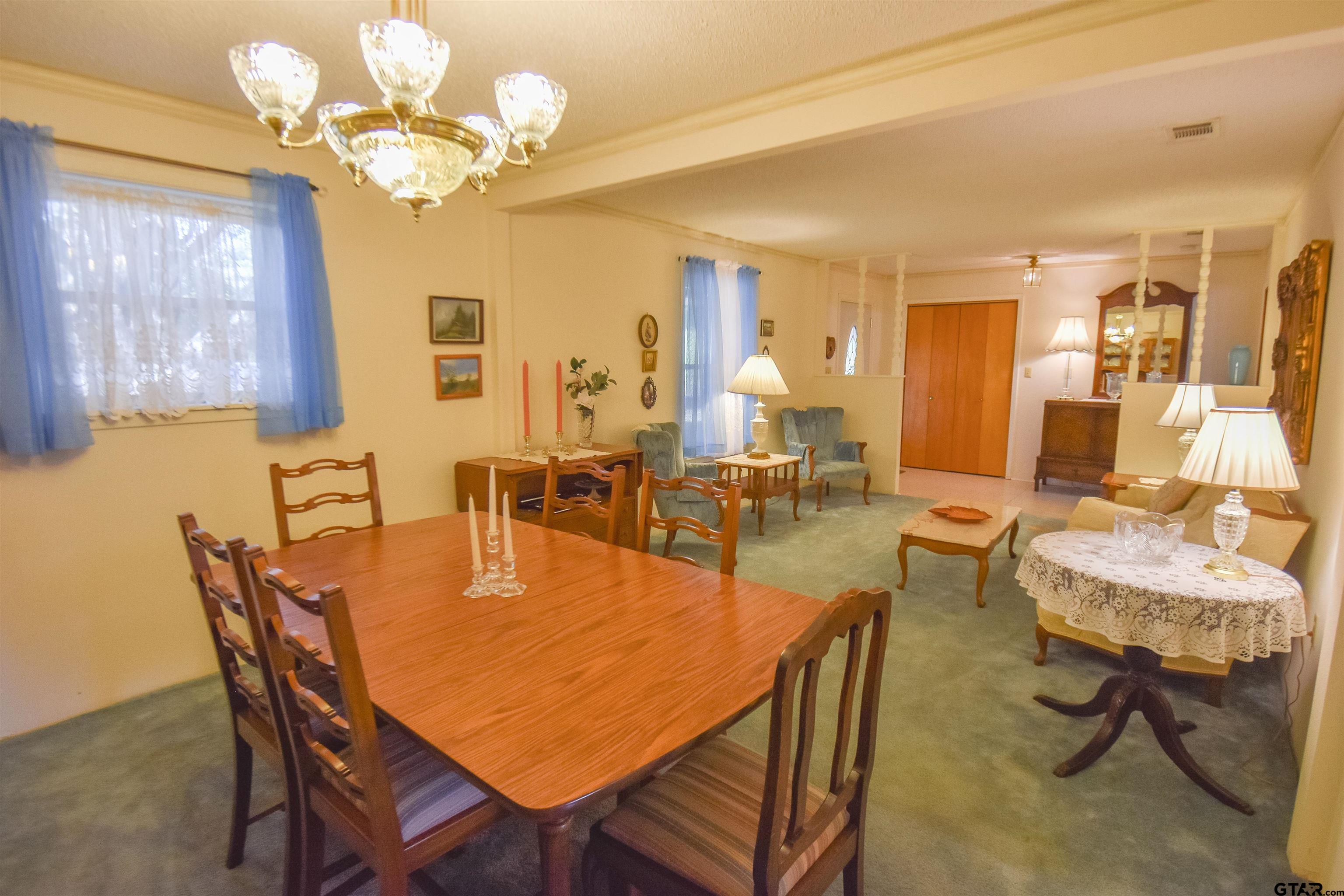 355 West Sugar Hill Road Reklaw, TX 75784 - Photo 7 of 38 a view of a dining room with furniture