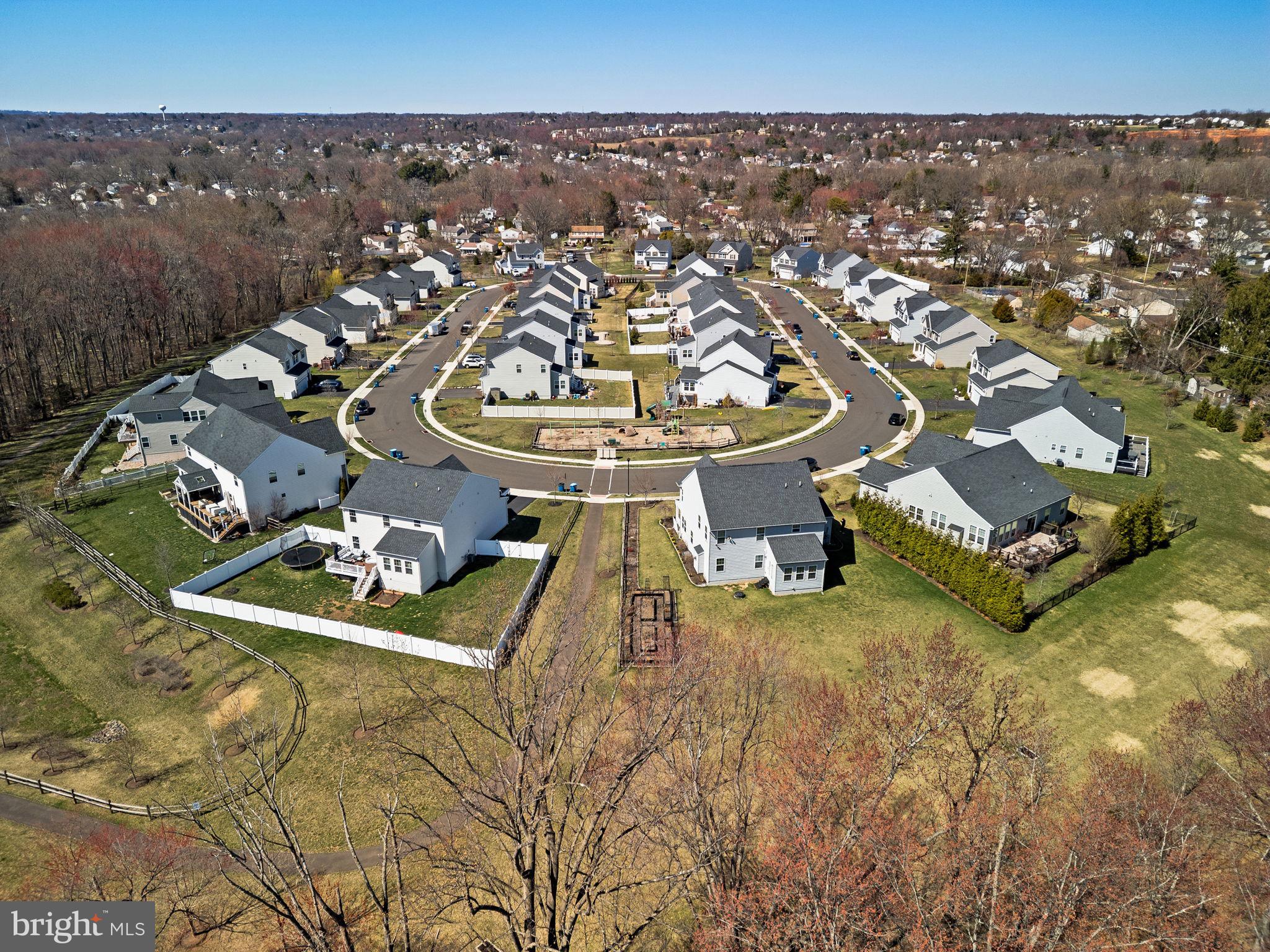 1145 Lynch Circle Warminster, PA 18974 - Photo 11 of 67 an aerial view of a house with garden space and street view