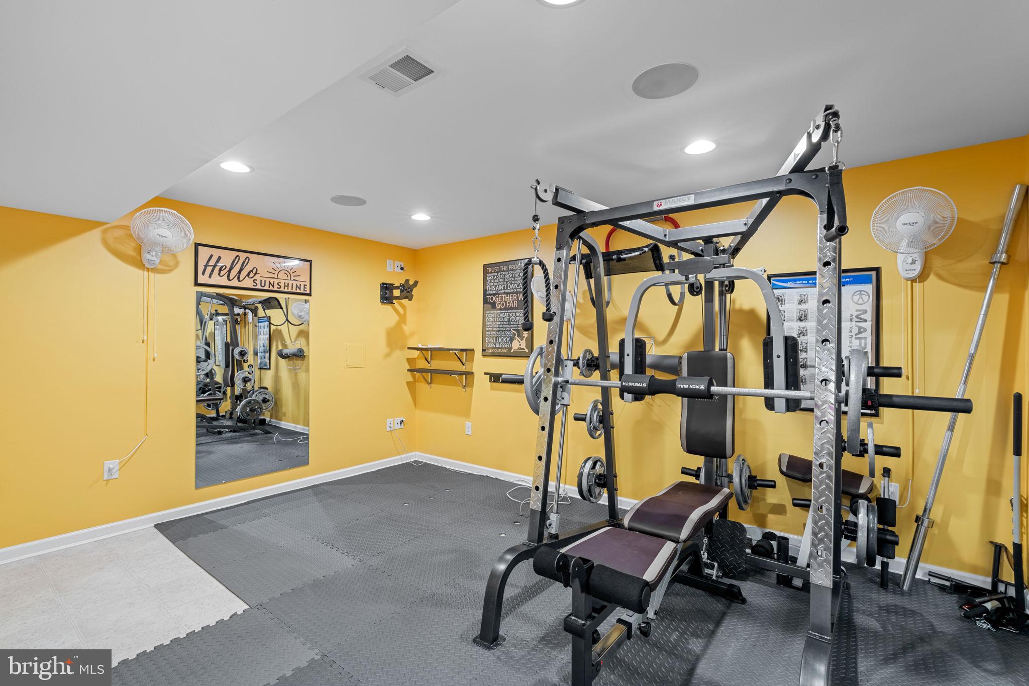 1145 Lynch Circle Warminster, PA 18974 - Photo 63 of 67 a view of a room with gym equipment